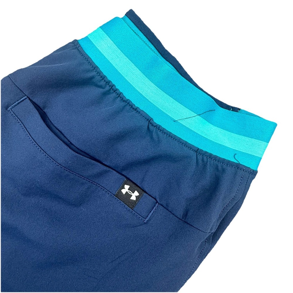 Under Armour Athletic Shorts Men M‎ Navy Blue Teal Gym Running Activewear